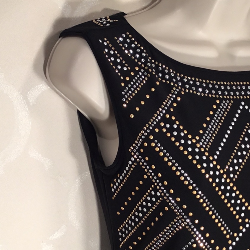 SLEEVELESS STUDDED NIGHT OUT DRESS - Picture 5 of 8